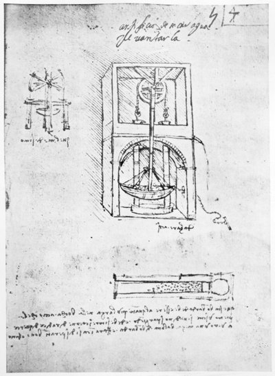 Fol. 54r from Paris Manuscript B by Leonardo da Vinci